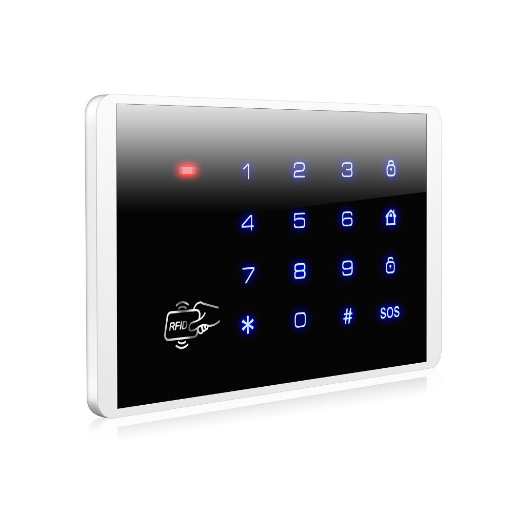 K16 RFID Touch Keypad Wireless Password Keypad For Our Wireless PSTN GSM Burglar Alarm Systems