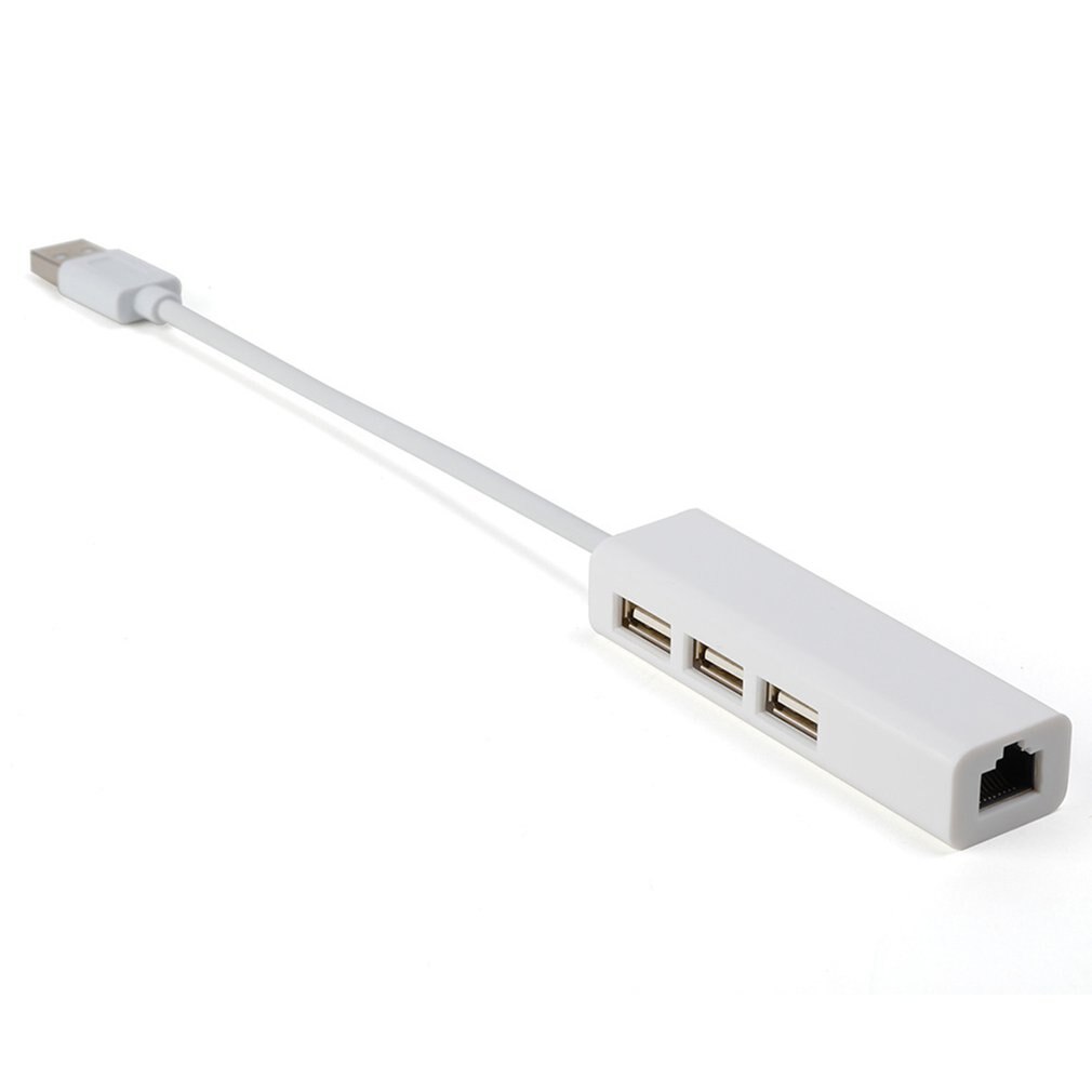 Usb Gigabit Ethernet Met 3 Port Usb C Hub 2.0 RJ45 Lan Netwerkkaart Usb Naar Ethernet Adapter Voor Ios pc RTL8152 Hub: USB