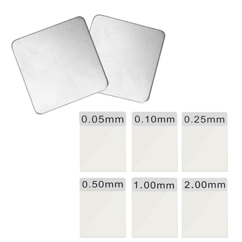 6 stk belægningstykkelsefilm kalibrering til belægningstykkelsesmåler  gm200: Dobbelt aluminium