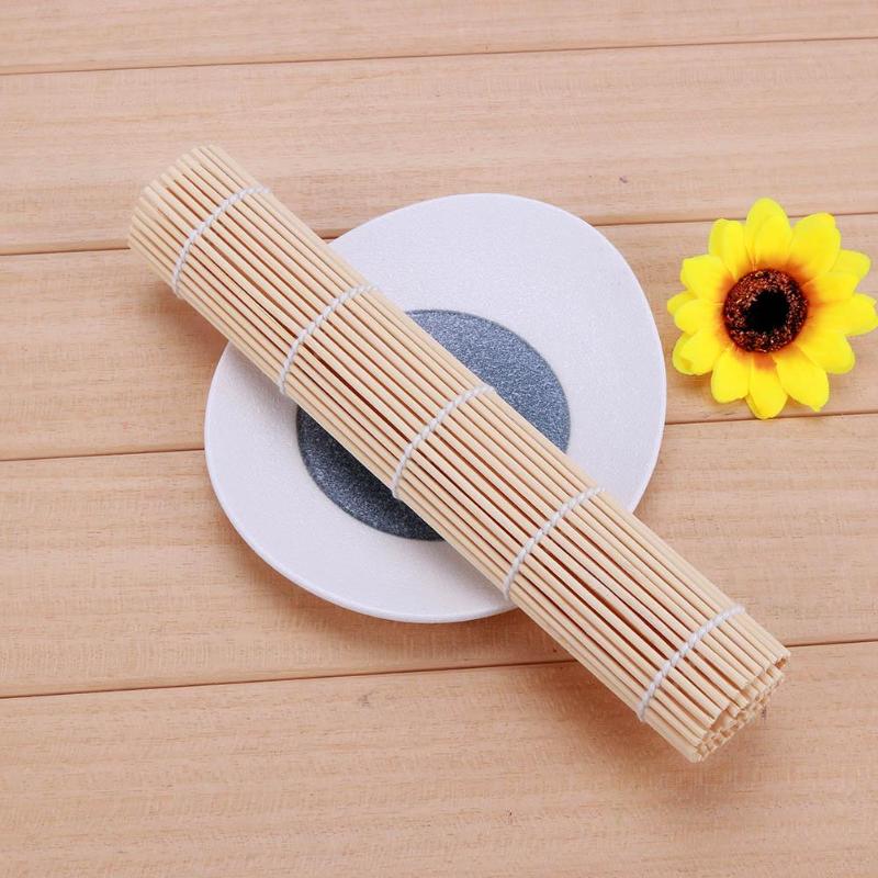 Bamboo Sushi Rolling Roller DIY Sushi Mat Onigiri Rice Roller Hand Maker Sushi Tools Kitchen Japanese Sushi Maker
