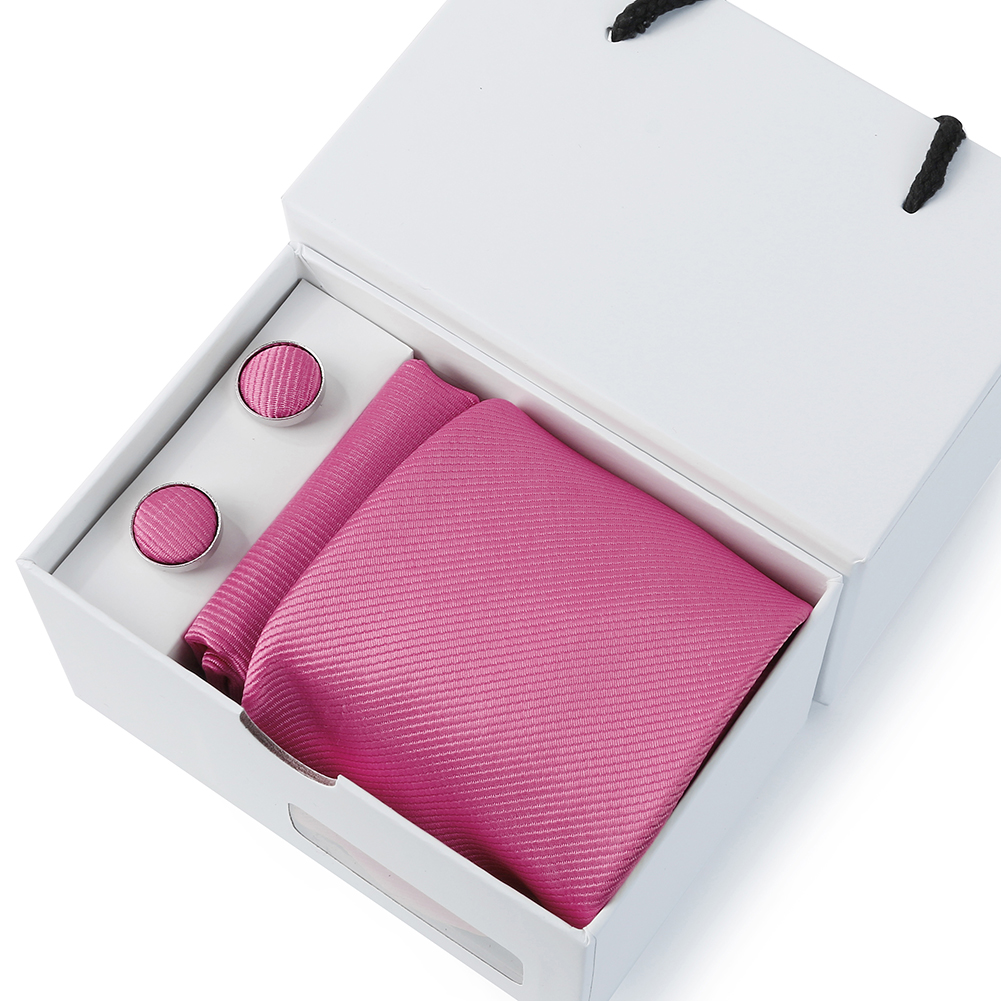 HUISHI männer 7,5 cm Krawatten einstellen Formale Luxus Bussiness Krawatte Krawatten Tasche Platz Manschettenknöpfe Weiß Kasten Hochzeit Für mann