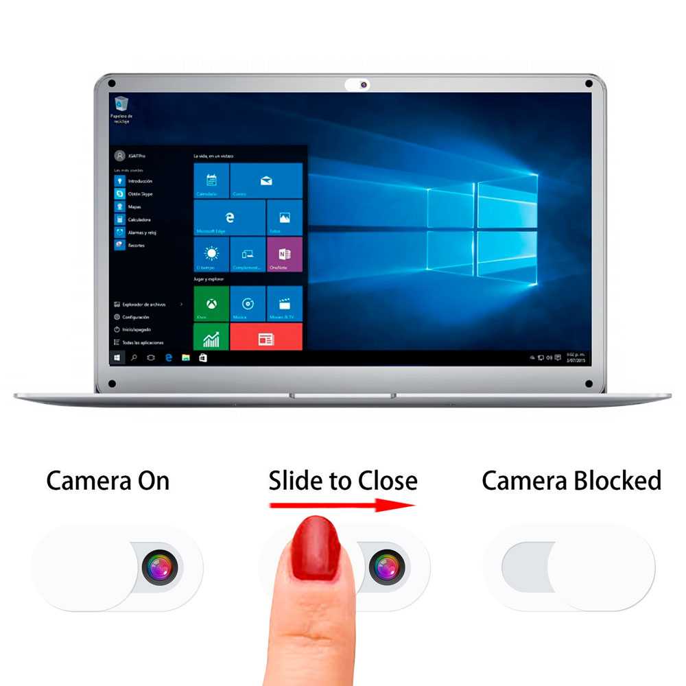 6 Tapas Tapaderas Deslizantes Pegatinas Adhesivas Tapones Cubiertas Blancas para Seguridad Privacidad Cámara Web Webcam