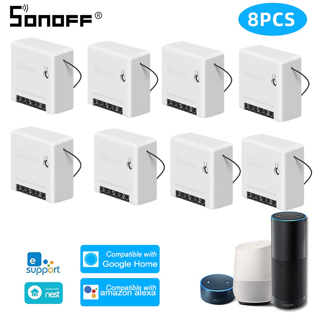 ITEAD SONOFF MINI DIY Smart Switch Twee Manier WIFI/LAN/APP/Voice Afstandsbediening Werk met Externe lichtschakelaar Google Home Alexa