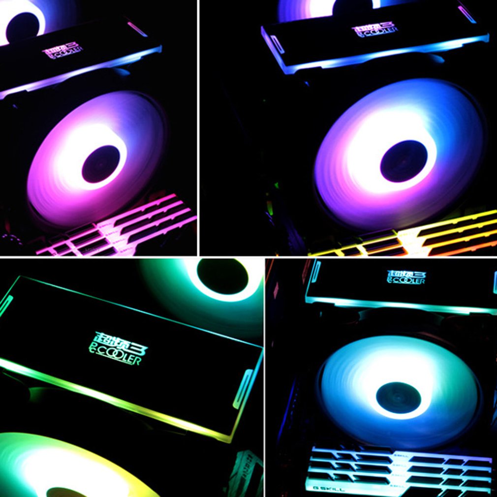 Cr1200 rgb fall stationär dator chassi vattenfläkt färgglad pc dator kylfläkt kylfläktcpu kylfläkt: Default Title