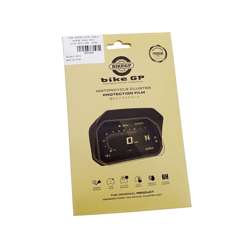 Motorsykkel kilometerteller instrument beskyttende film slitesterk anti-uv-membran som passer til suzuki  sv650 s750  s750 s1000