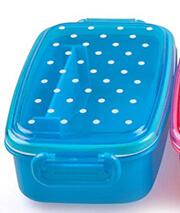 Dot Lunch Box for Children Picnic School Food Storage Container Bento Sushi Box Kids Fruit Snack Microwave Lunch Boxes: Blue