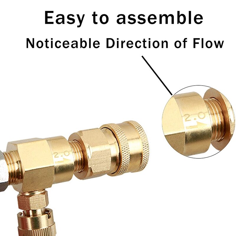 Downstream Injector for Pressure Washer, Power Washer Injector Kit, Soap Injector, 3/8 Inch Quick Connect, 4000 PSI