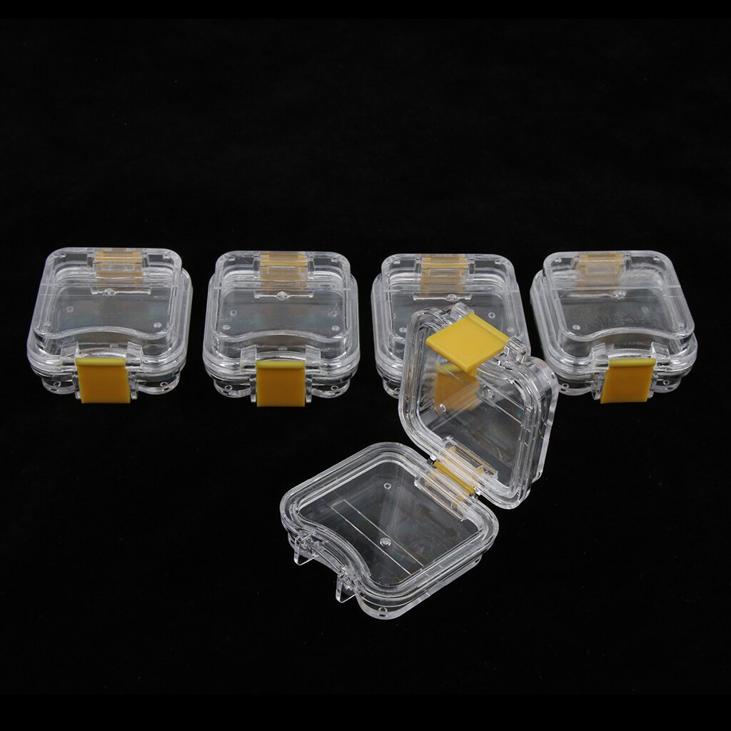 5x Retainer Denture Box Mouthguard Case Teeth Guard Case Clear