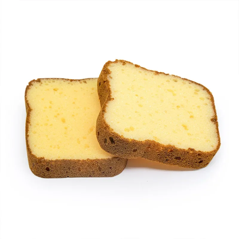 Lindo juego de esponjas para pan para cocina, Kit de esponja para lavar platos tostados con sonrisa, limpiador de ollas, estropajos, paño de limpieza, limpieza mágica