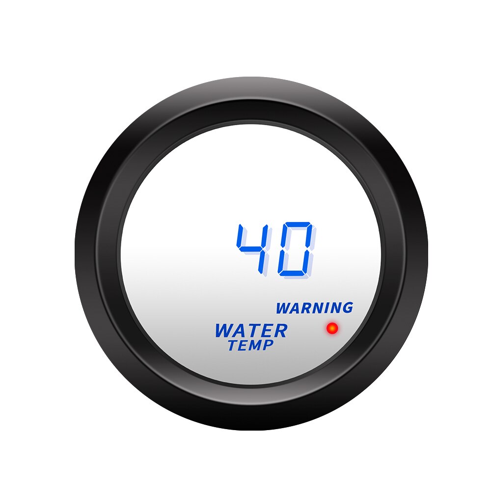 2 Inch 52 Mm Turbo Boost Gauge Vacuüm Druk Meter-30 ~ 30 Psi Bar Blauwe Led 12V water Temp Oliedruk Gaugetachometer Controller: Water Temp Gauge