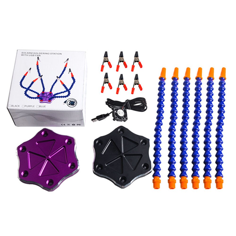 Soldering Station Stand Adjustable Table Clamp Holder Welding Repair Tool Soldering Helping Hand Third Hand Tool