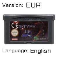 ビデオゲームカートリッジコンソールカード 32 ビット撮影ゲームシリーズ任天堂 gba: R-Type III EUR