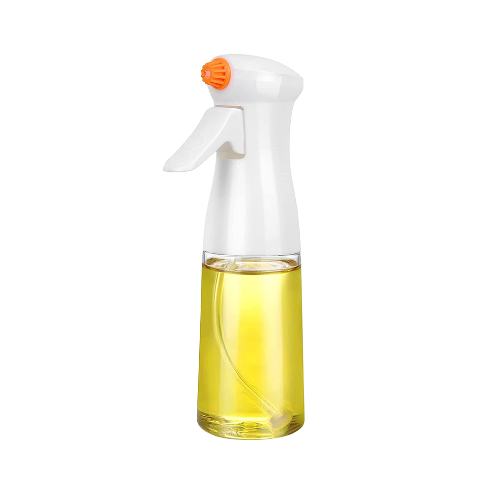 2 stuks oliespuit voor koken, verbeterde olijfolie spuitfles spuitdispenser voor luchtfriteuse, salade, bakken, frituren, barbecuegereedschap: WHITE