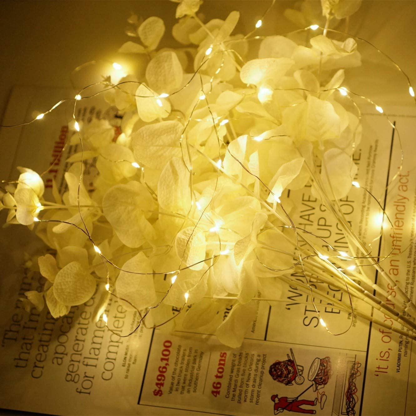 Guirlande lumineuse LED USB 5V, 2M 5M 10M, fil argenté, étanche, guirlande lumineuse féerique pour la maison, noël, décoration de fête de mariage