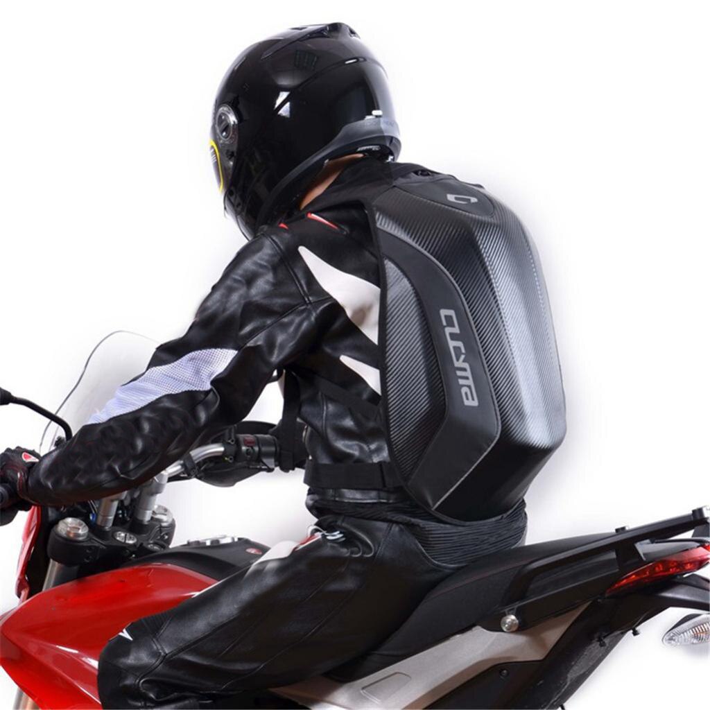 Motorcycle Backpack Hard Shell Air Flow Track Riding No Drag Back Pack