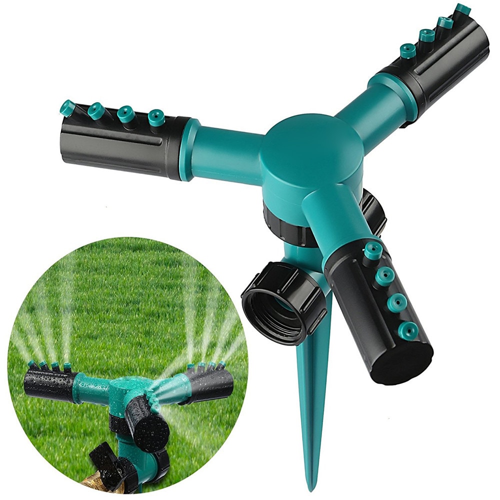 Garden sprinkler 360 17*17*23.5cm ABS lawn sprinkler automatic 360 rotating garden sprinklers water lawn irrigation FD