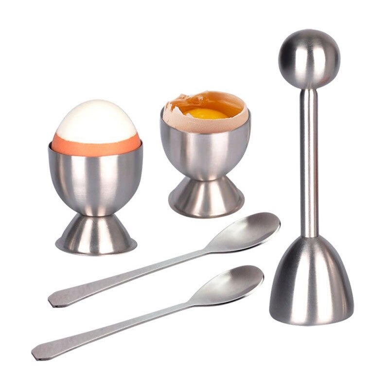 Lot De 2 Coquetiers En Céramique à Pois Rouges - Pour Œufs à La Coque Ou Durs - Décoration De Table Petit-déjeuner
