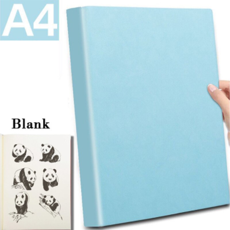 A4 Notebook mit Lesezeichen Tagebuch Planer Tagebuch Agenda 5R Connell Notizen Checkered Blank für Büro Schule Liefert: Blank blue