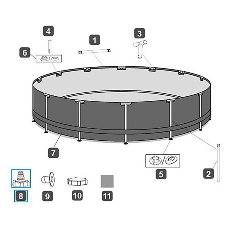 Swimming Pool Drain Fitting Connects ForBestWay P6H1419 ColemanPools Connect To The Bottom Of The Pool Drain Accessories