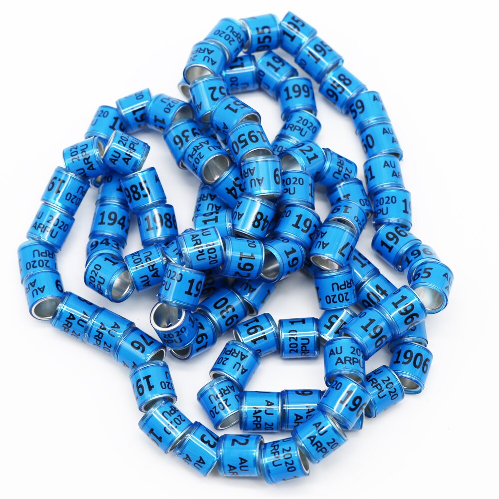 Aluminium Kunststoff Material Taube Fuß Ring Mit Anzahl Vogel Ring Bote Taube Fuß Signage Tragen Identifikation Kreis: AU-ARPU