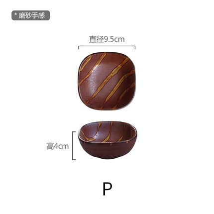 RHE Japanischen Kreative Keramik Gericht Quadratische Restaurant Geschirr Küche Lebensmittel Sauce Teller Kleine essig geschmack bord snack platte: P