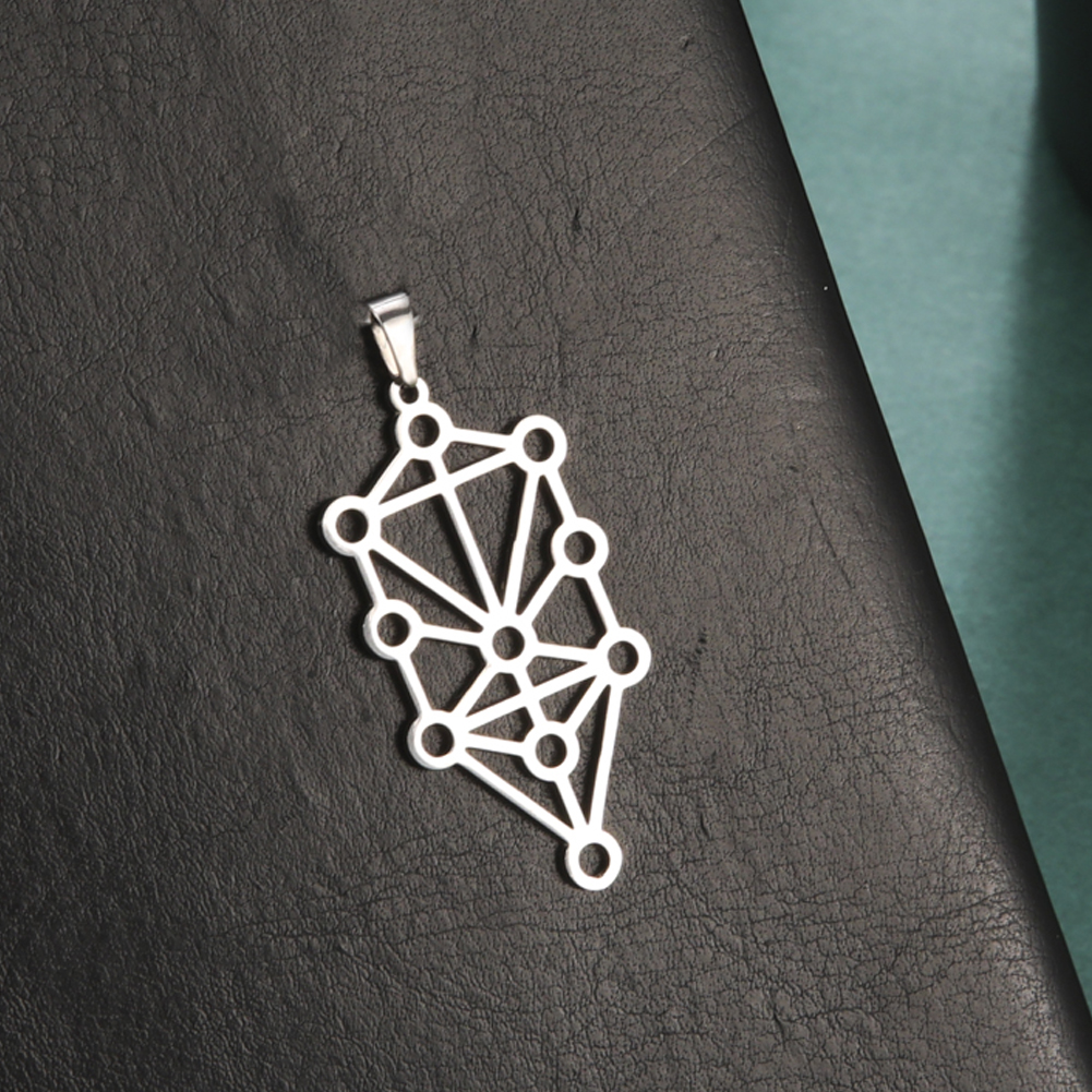 Dawapara Mystic Kabbalah Levensboom Spirituele Amulet Hanger Rvs DIY Bedels voor Sieraden Maken Chanoeka