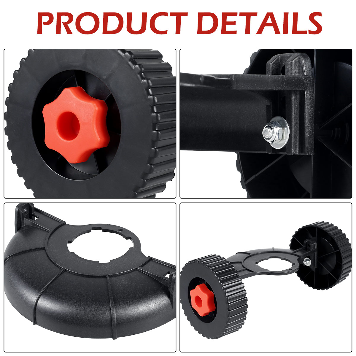 Lawn Mower Accessories Lawn Mower Auxiliary Wheel Support Wheel Adjustable Removable Lawn Mower Head Attachment