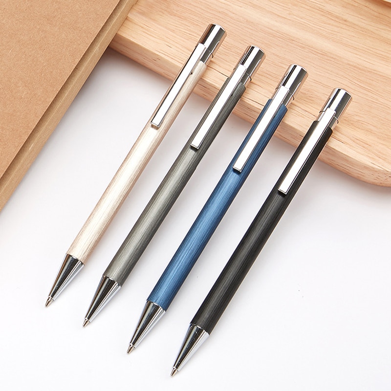 Lápiz mecánico automático de Metal de lujo, lápices de escritura de grafito de 0,5mm, suministros de papelería para oficina y escuela