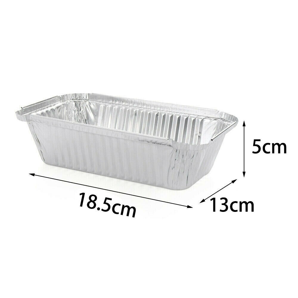 50 Pcs Disposable BBQ Drip Pans Aluminum Foil Grease Drip Pans Recyclable Grill Catch Tray For Outdoor Supplies
