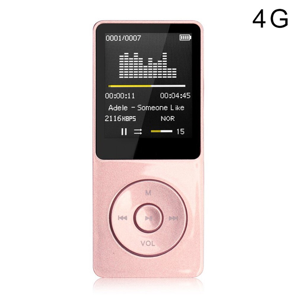 Lossless Audio Portatile 70 Ore di Riproduzione MP3 MP4 Giocatore di Musica di Fm Recorder Noise Cancelling ND998: pink / 4gb