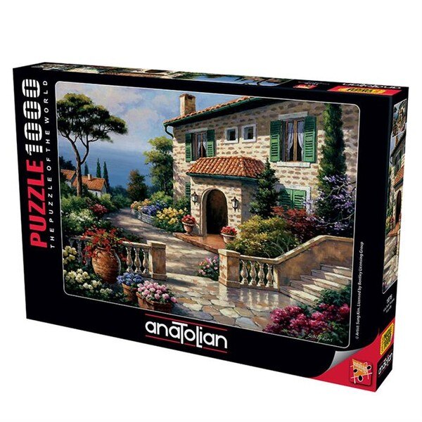 Anatolian 1000 Piece Villa Delle Fontana Puzzle Sung Kim Jigsaw Puzzle Games Entertainment Adulte Sport