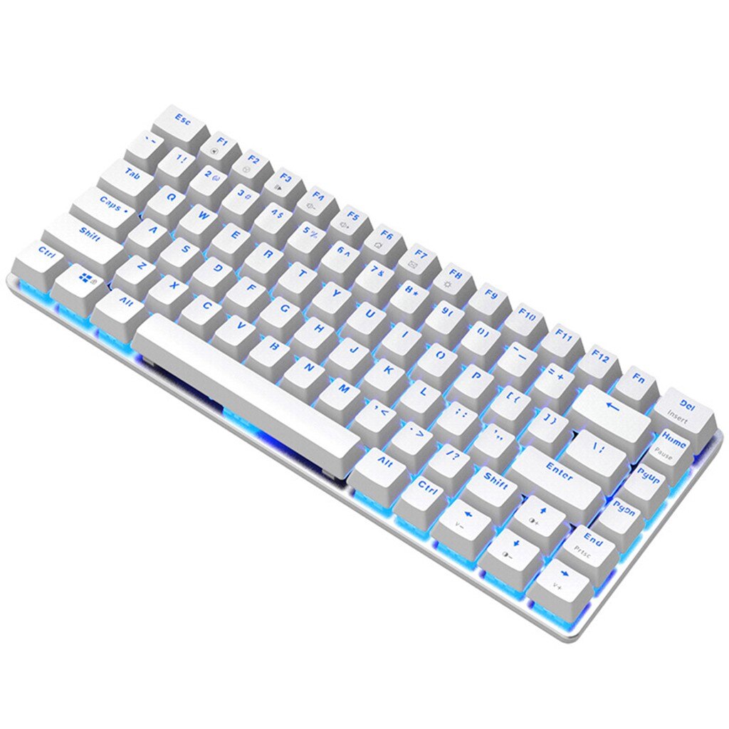 backlit USB wired gaming mechanical keyboard blue and black switch desktop entertainment notebook computer gamers