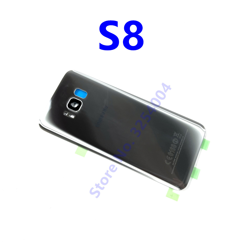S8 vetro posteriore per Samsung Galaxy S8 G950 G950F/FD coperchio vetro batteria pannello posteriore S8 Plus S8 + G955 G955F custodia porta posteriore: S8 Silver