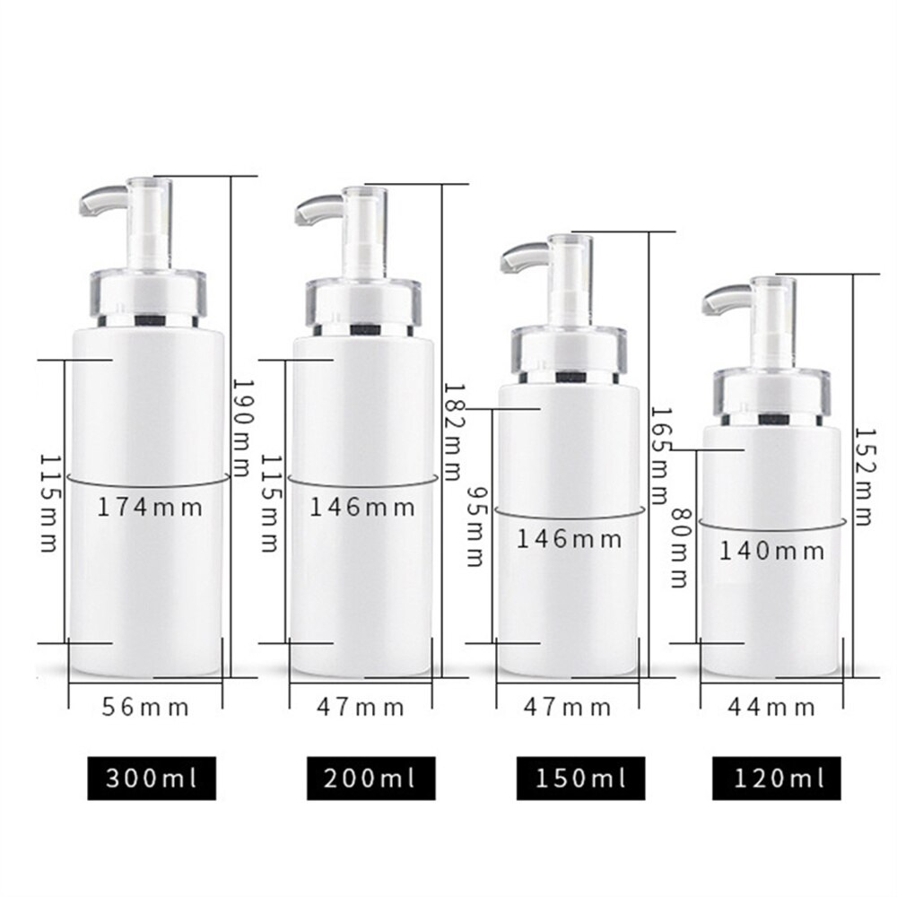 Cosmetica Hervulbare High-End Hoofd Pomp Acryl Flessen Spray Flessen Vloeibare Shampoo Douchegel Flessen Home Bad Supply