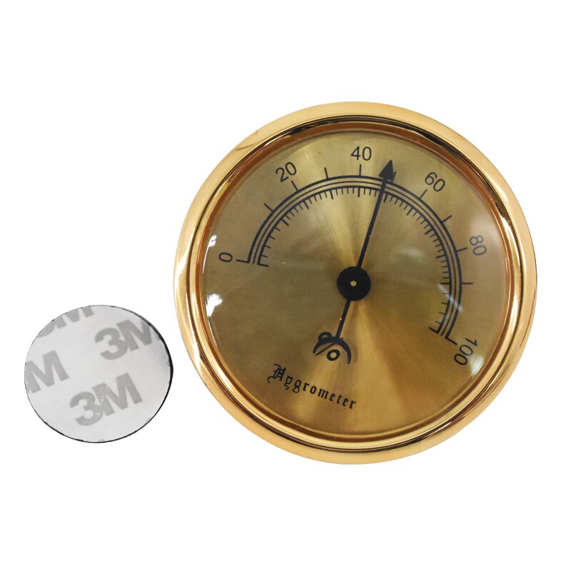 Accurate Round Cigar Hygrometer Humidor Humidifier Portable Mini Mechanical Precision Hygrometers For Cigars Box