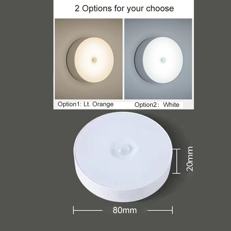 Menselijk Lichaam Sensor Led Nachtlampje 3AAA Menselijk Lichaam Inductie Lamp Lichtintensiteit Sensoren Creatieve Night Light Thuis Slaapkamer