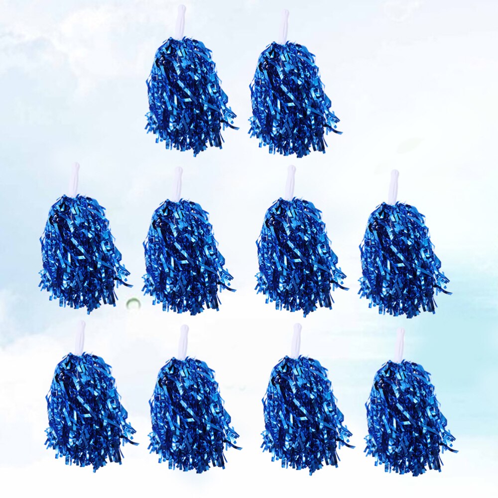 10 Pcs 25g Jubeln Bälle Squad Spirited Spaß Cheerleading Kit Cheer Poms Cheerleader Supples mit Griff für Competitio