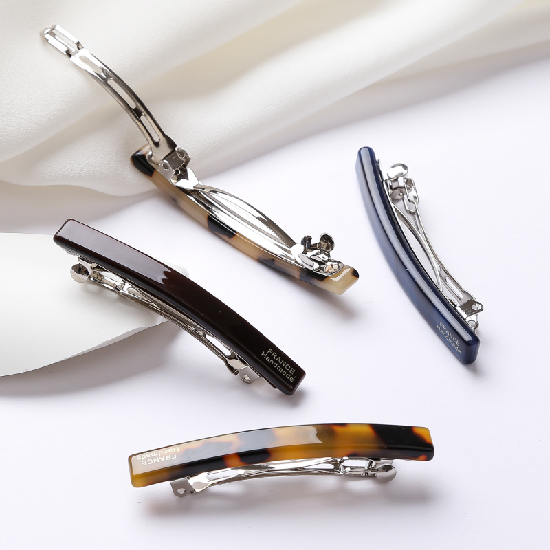 Horquillas finas de 6cm, pinzas para el cabello francesas de primavera para moño, accesorios para el cabello de peluquería azul a la para niñas y mujeres