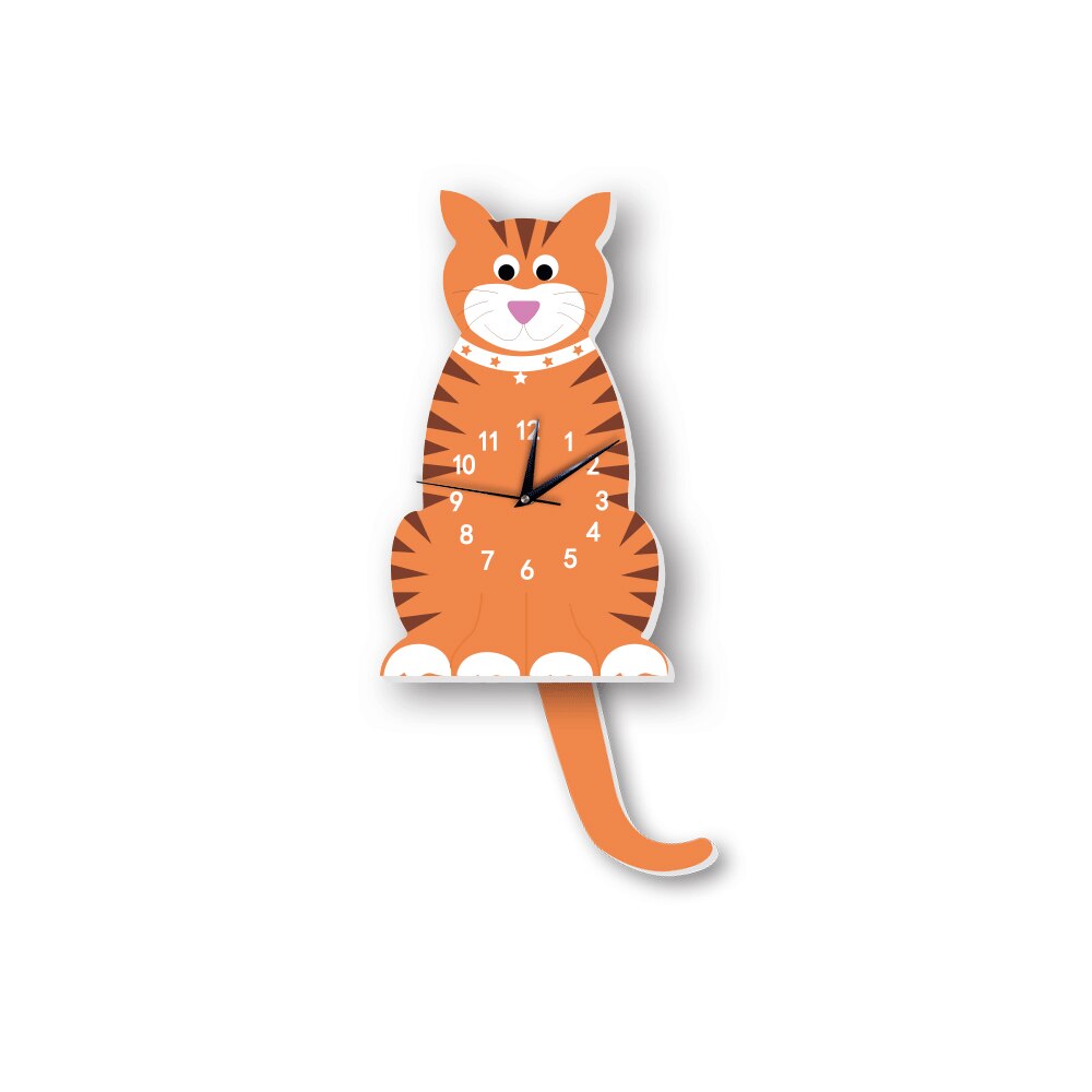 Home Decoration Cartoon Wall Clock Cartoon 3D DIY Large Decorative Wall Clocks Watch Wall Unique