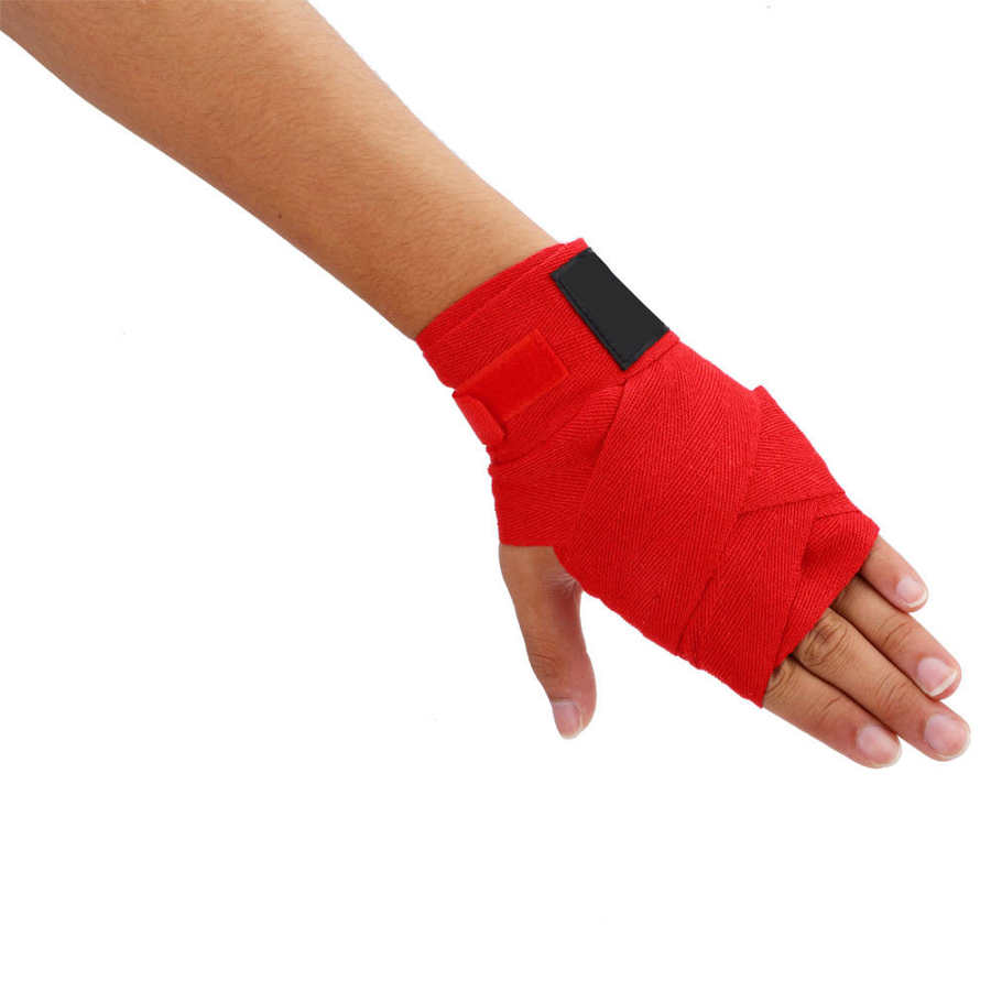 4 Kleuren Volwassenen Elastische Bandages Hand Wrap Voor Boksen Kickboksen Muay Thai❤Et