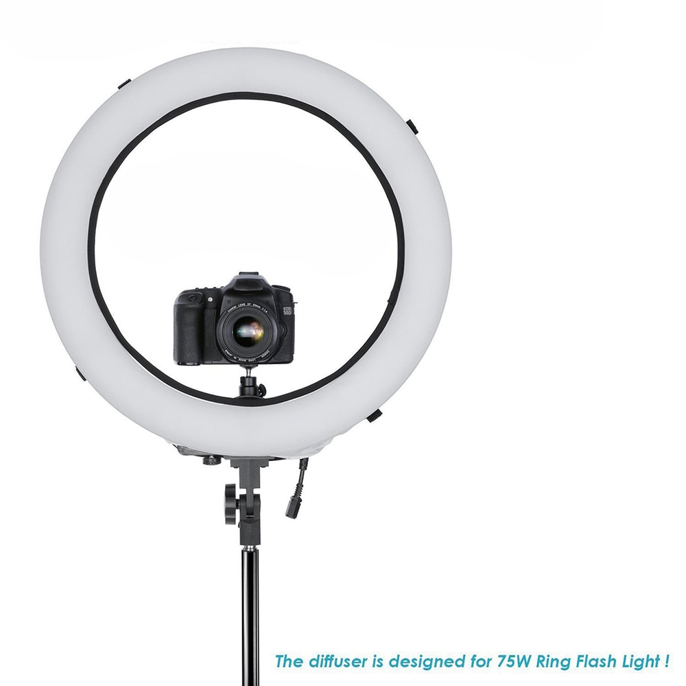 Foldable 12/10/8 Inch Soft Box Diffuser Easy To Install Ring Fill Light Diffuser Ring Fluorescent Lamp Flash Cover