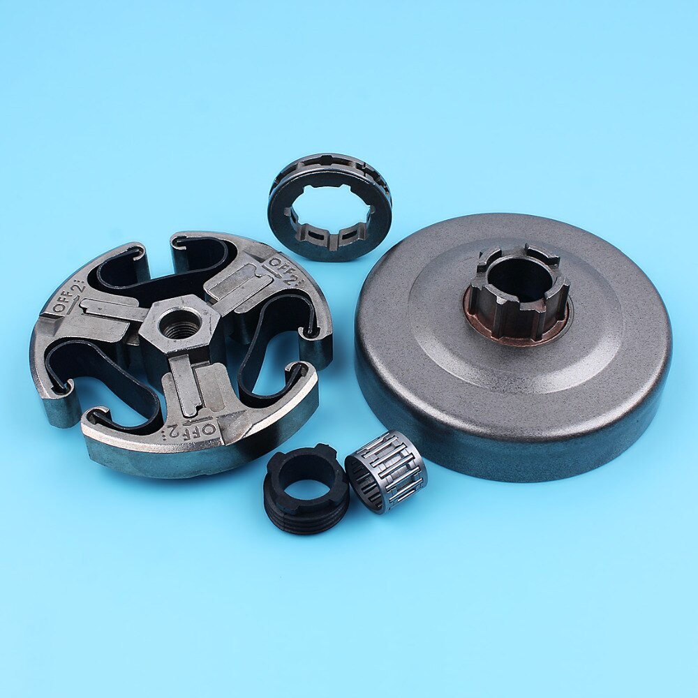 3/8" 7T Tooth Clutch Drum Rim Sprocket & Worm Gears Kit For HUSQVARNA 61 66 266 268 272 Chainsaw Replacement Parts