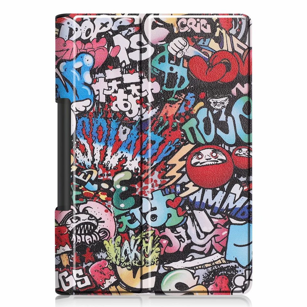 Étui à rabat en cuir pour tablette Lenovo Yoga 10.1, pour tablette Tab 5 tab5 YT X705F: Pattern 2 / Yoga Smart Tab 10.1