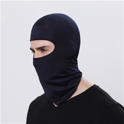 Sports Headscarf Neck Motorcycle Face Mask Winter Warm Ski Snowboard Wind Cap Outdoor Cycling Balaclava Hat: Dark Blue