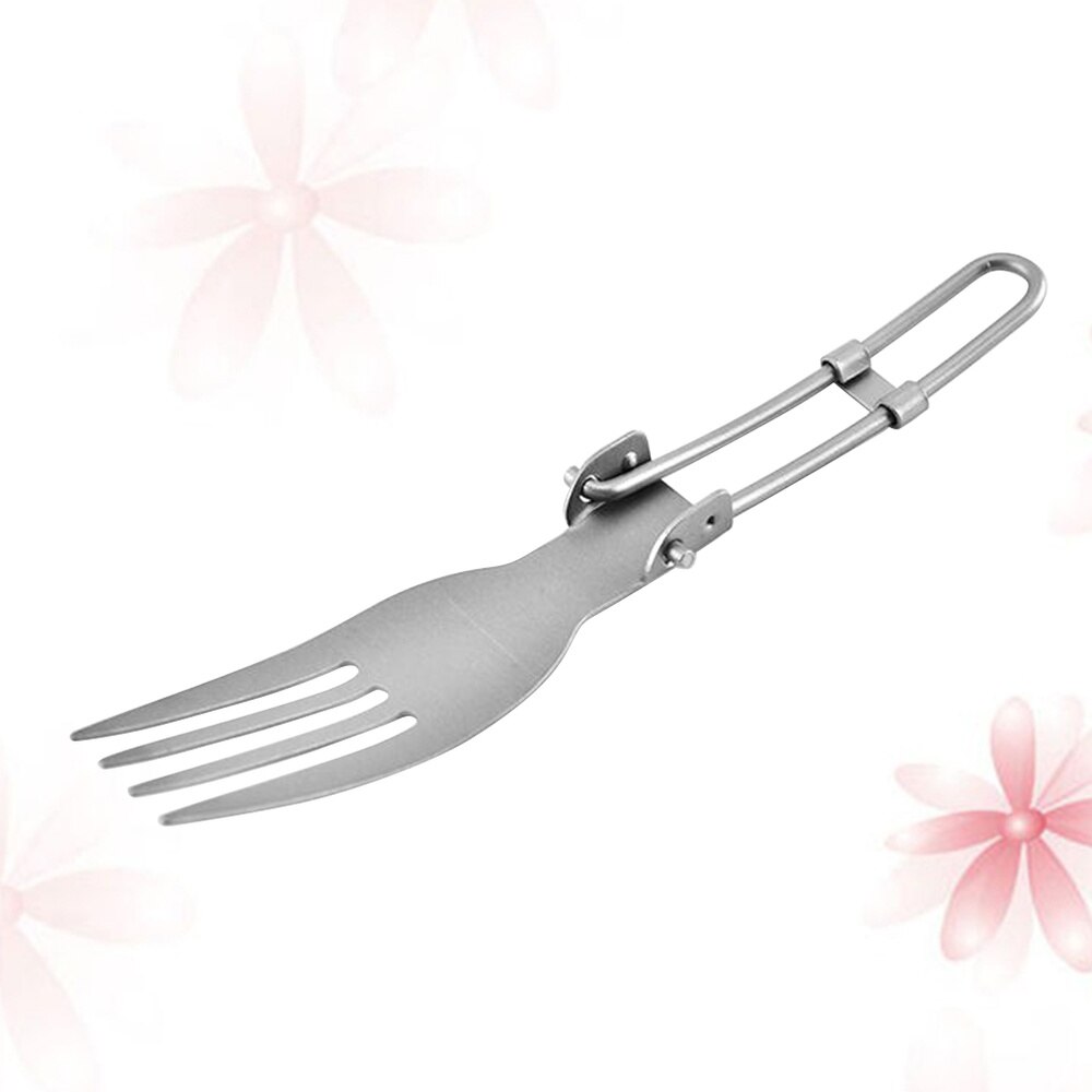 Titanium Portable Spoon Foldable Shovel Durable Camping Picnic Utensil Travel Cutlery Ourdoor Picnic Tableware