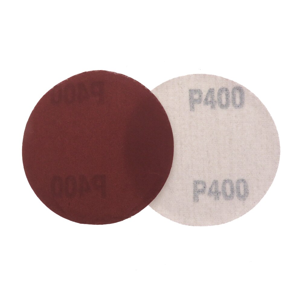 Disco de lixa para lixa de metal e madeira, 60 a 2000mm de óxido de alumínio com gancho e laço de secagem, disco de lixar metal e madeira: 400 Grit / 25 Pcs