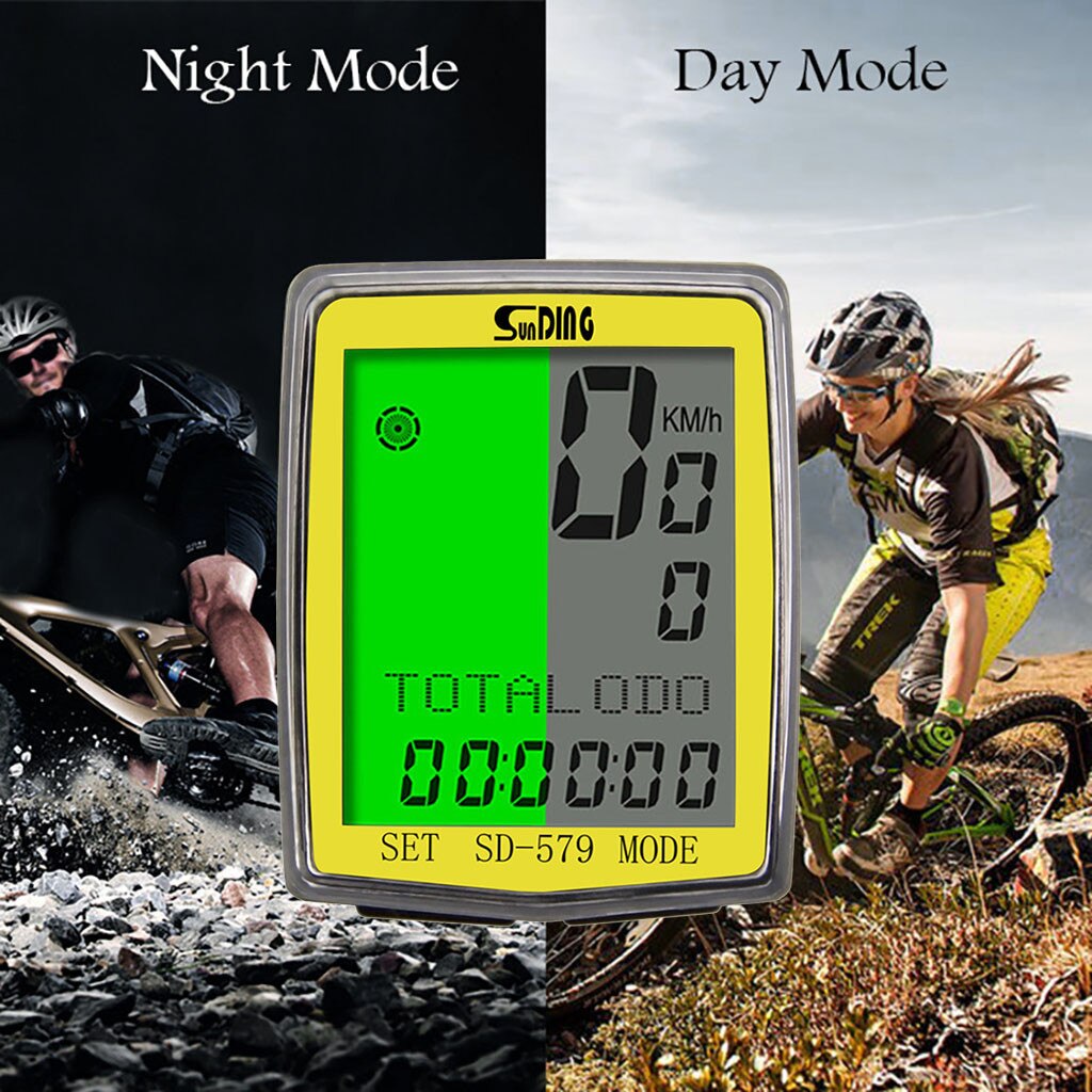 Waterproof Bicycle Computer Wireless And Wired MTB Bike Cycling Odometer Stopwatch Speedometer Watch LED Digital Rate
