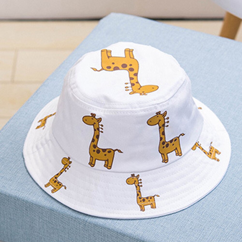 Kids Hoeden Zomer Unisex Kinderen Cartoon Giraffe Print Outdoor Uv-bescherming Zonnehoed Emmer Cap Kinderen Zonnehoed Outdoor Cap кепка