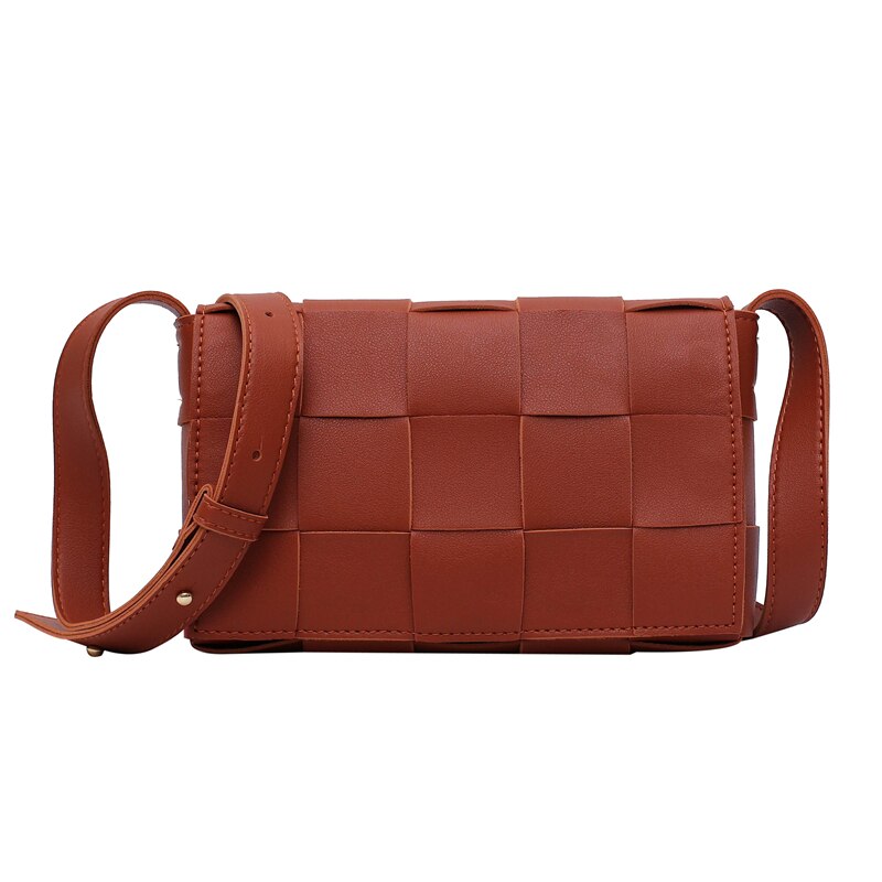 Sac à main pour femmes de à tricoter sac à bandoulière sacs à bandoulière pour femmes: Brown shoulder bag