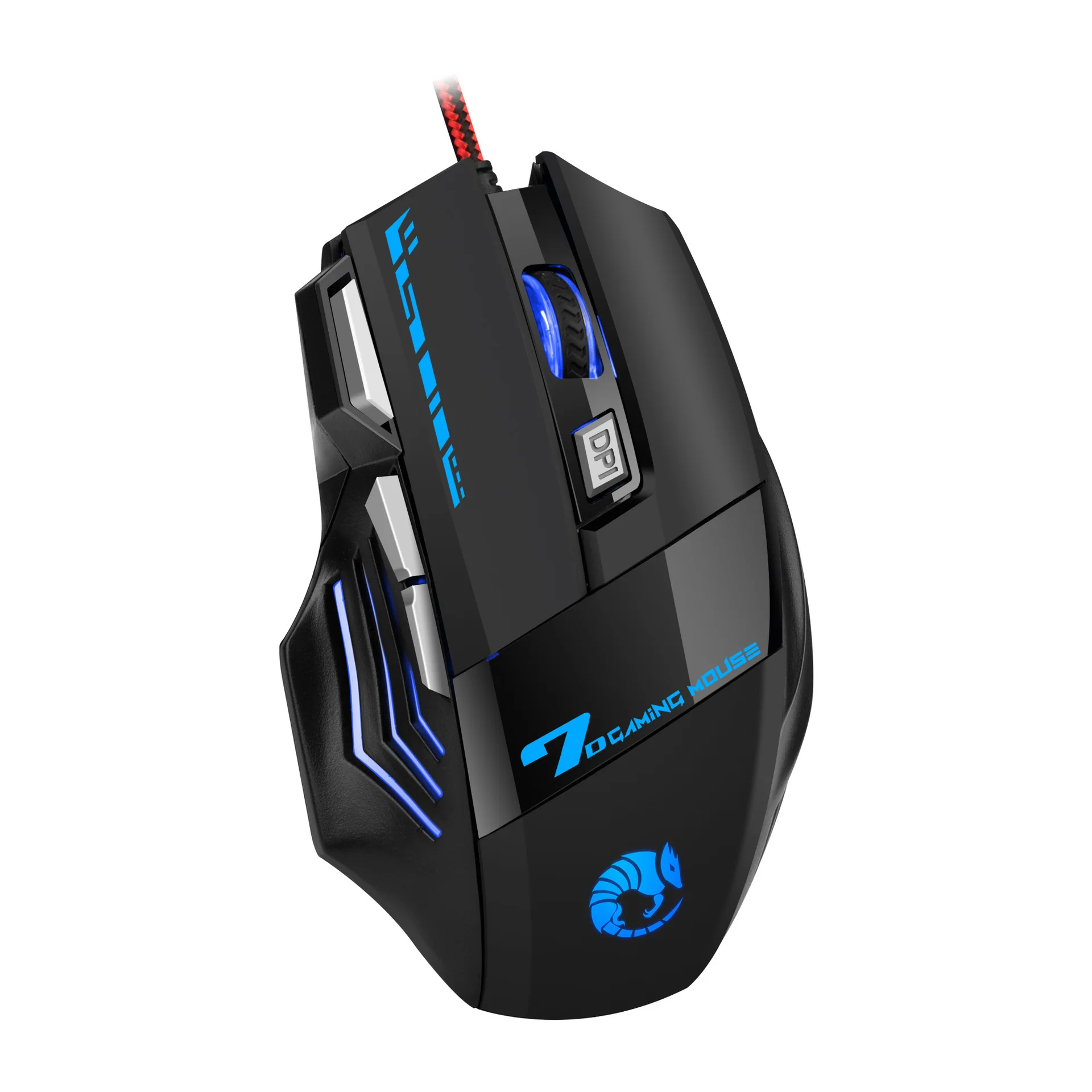 Gaming Mouse 7-Key Variable Speed Glowing Computer Mouse for Cross-Border Gaming High Chinese Brand Office Equipment